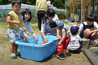 水遊び